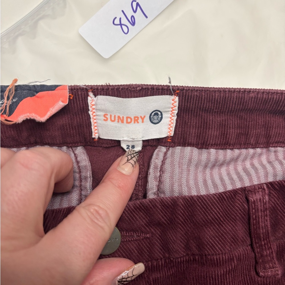 SUNDRY Corduroy Pants Anthropologie - Picture 8 of 8